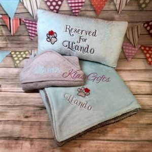 Dog Blanket, Pillow and Hooded Towel